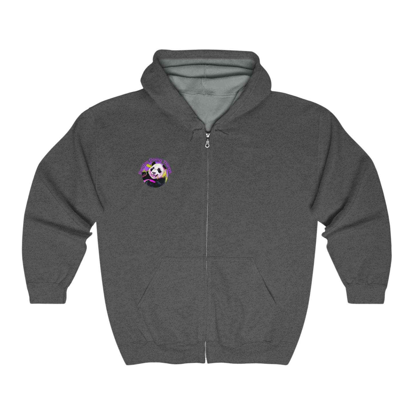 Pandas Doing Things Full Zip Hoodie