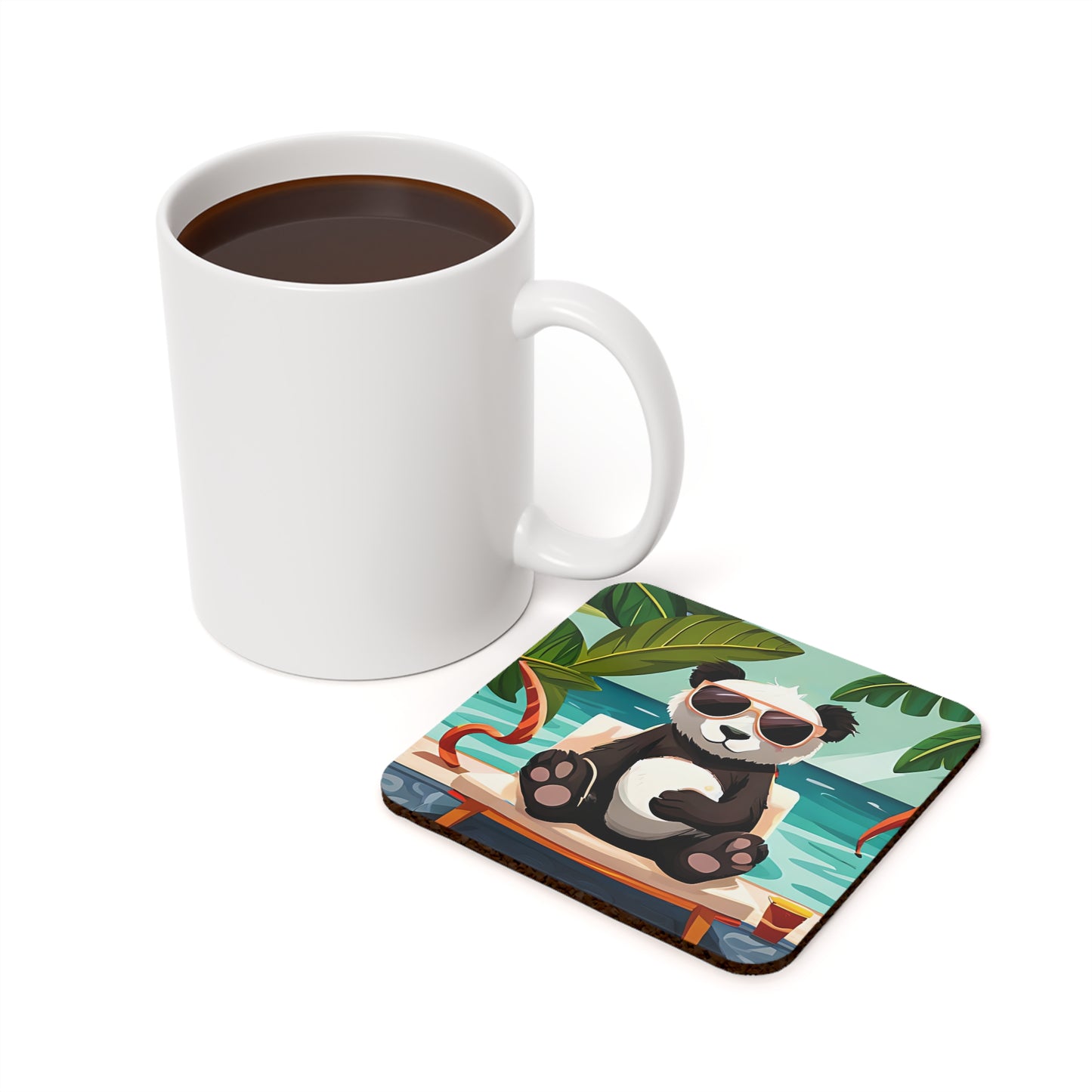 A Long Hot Summer Cork Back Coaster