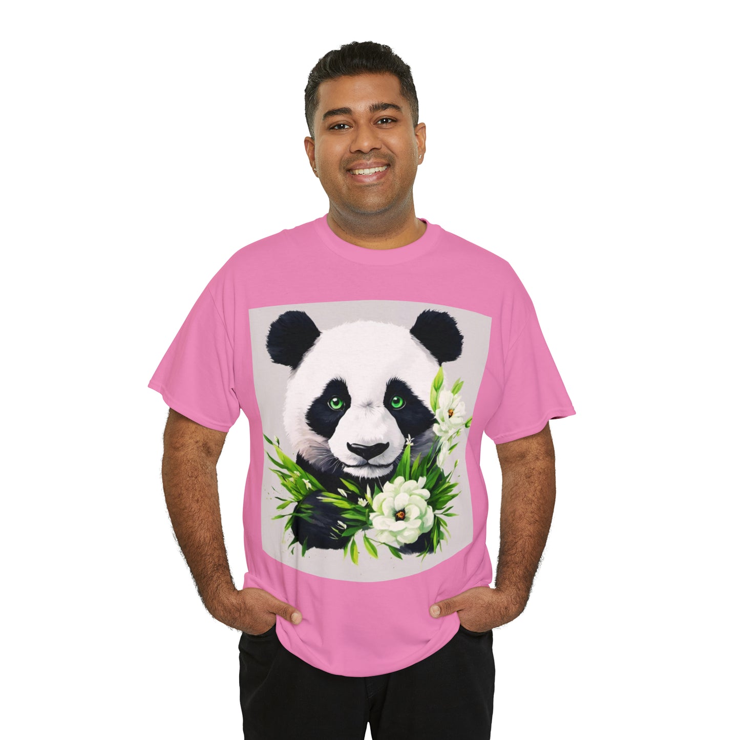 Panda Flower Power Heavy Cotton Tee