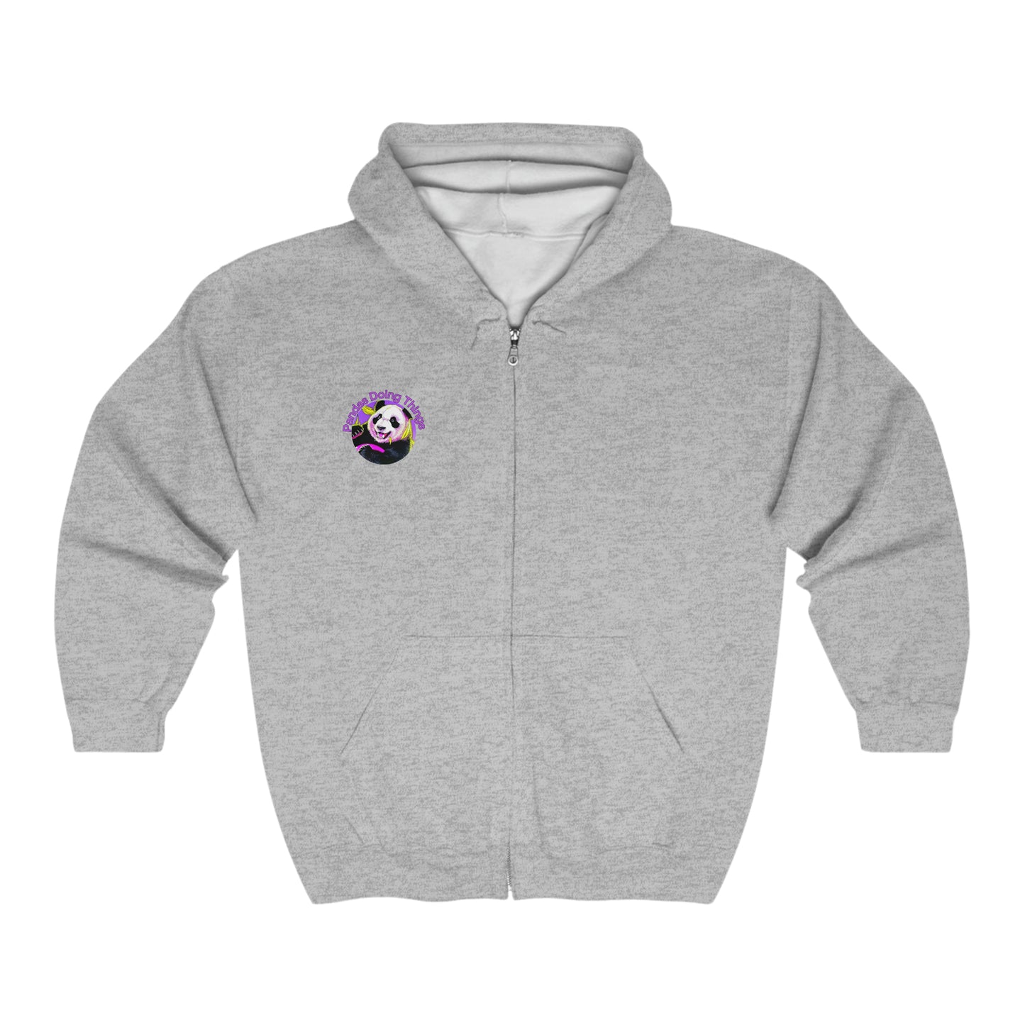 Pandas Doing Things Full Zip Hoodie
