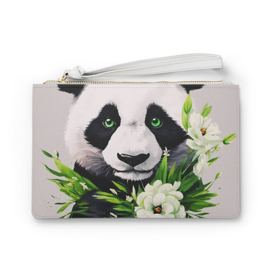 Panda Flower Power  Clutch Bag