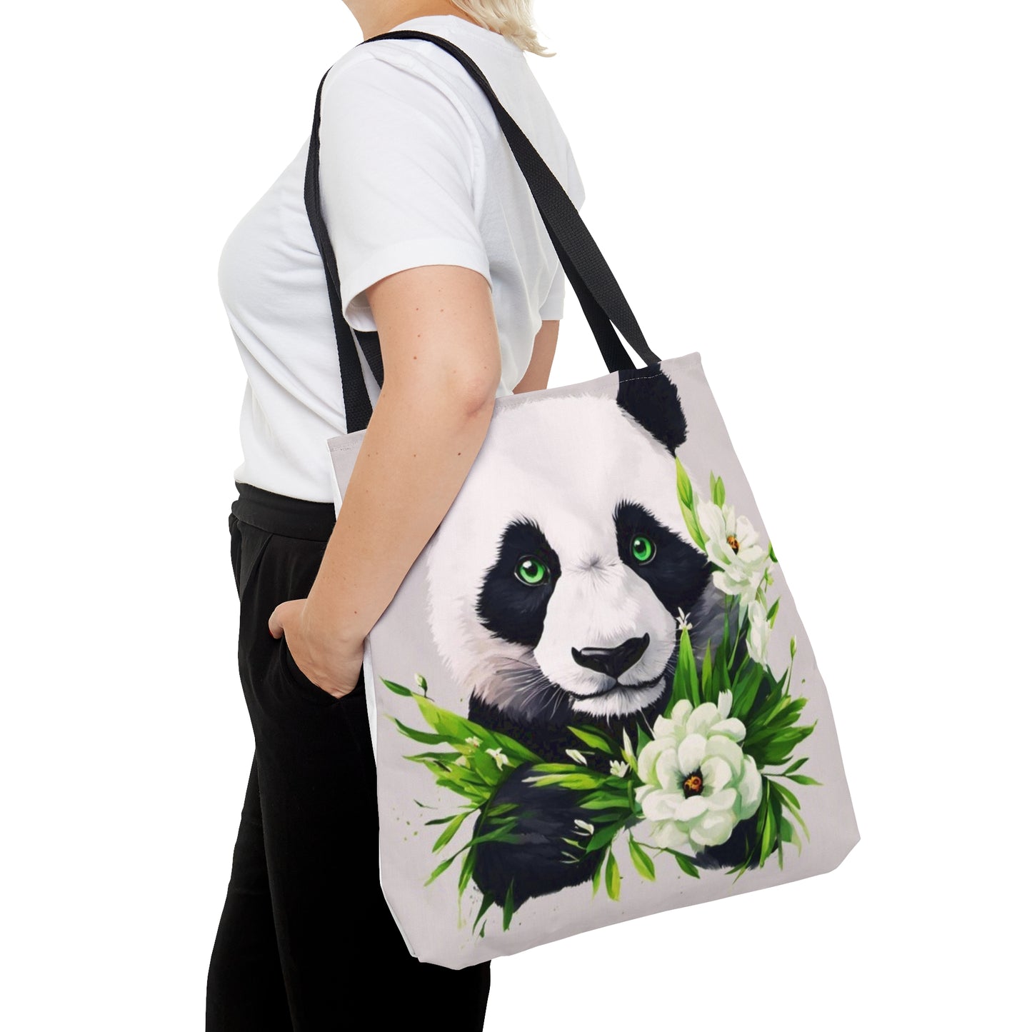 Panda Flower Power Tote Bag (AOP)