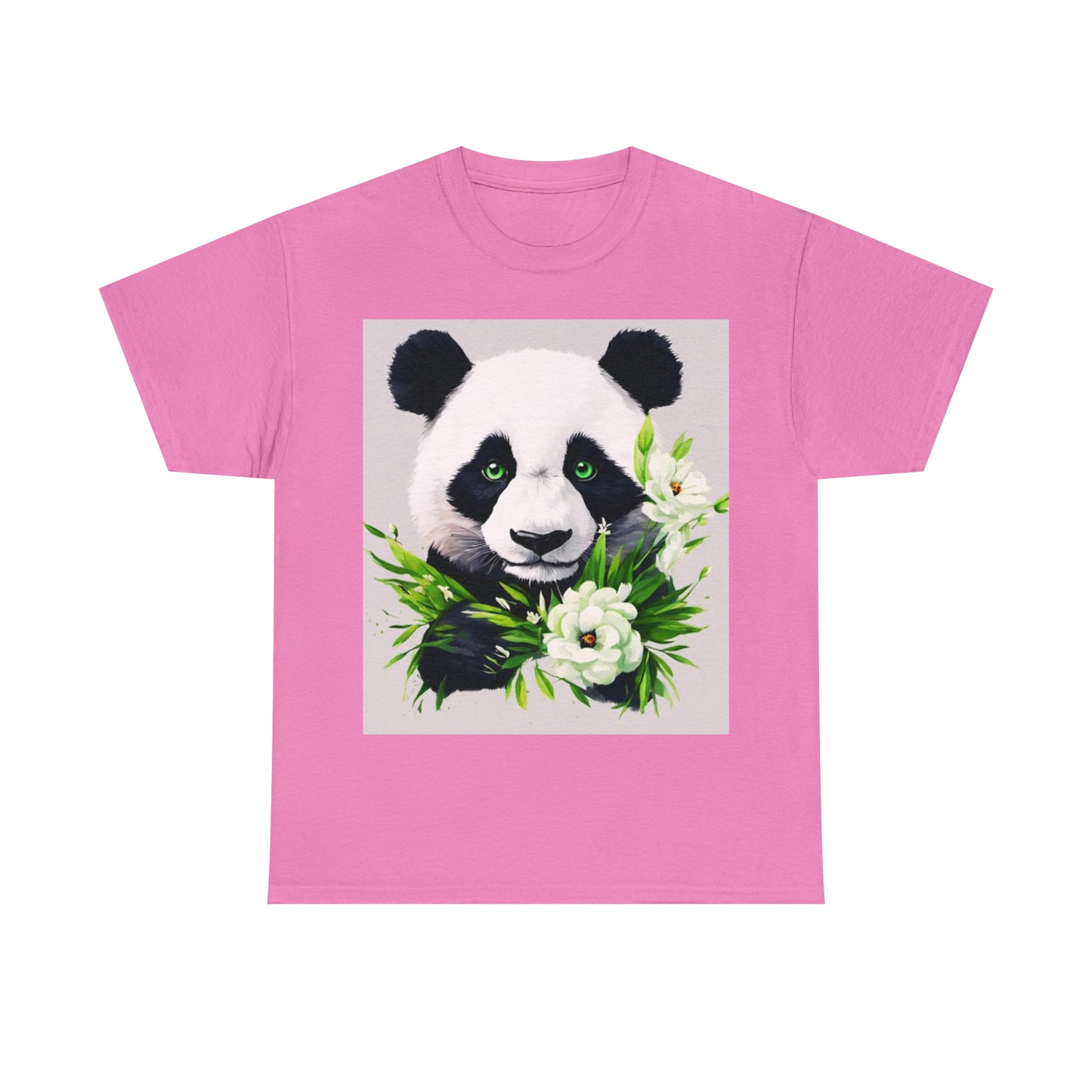 Panda Flower Power Heavy Cotton Tee