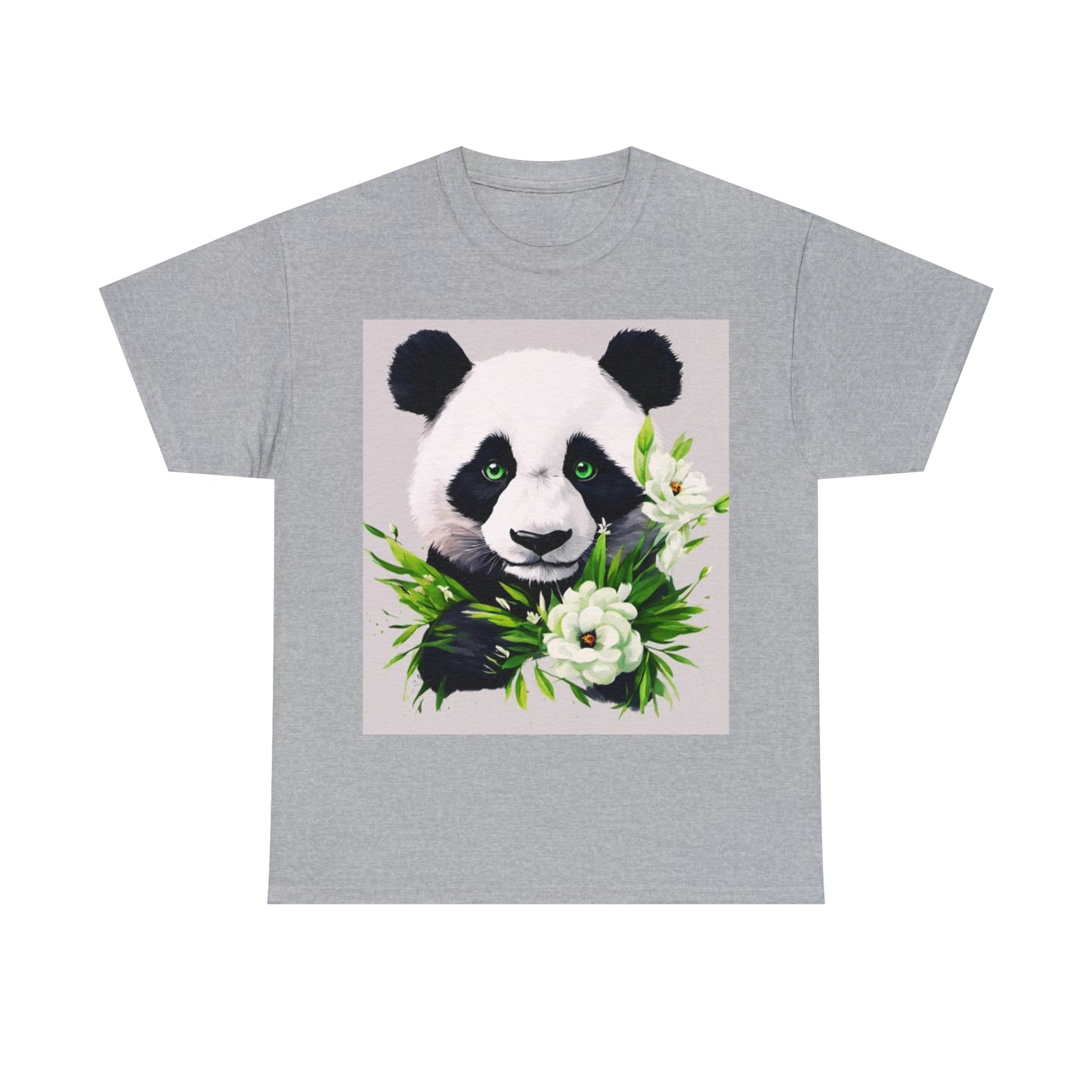 Panda Flower Power Heavy Cotton Tee