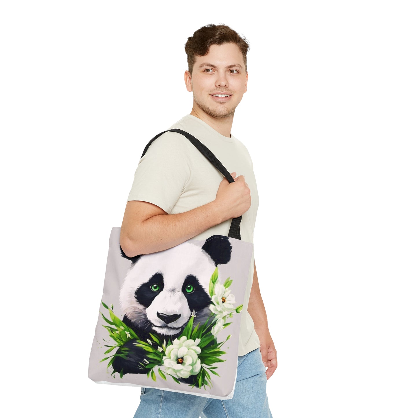 Panda Flower Power Tote Bag (AOP)