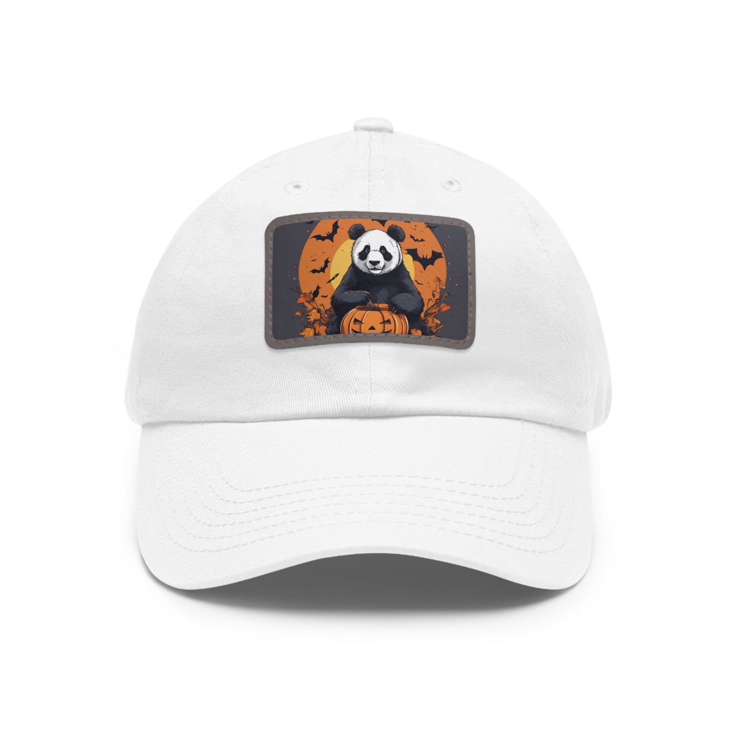 Spooky Season Dad Hat with Leather Patch (Rectangle)