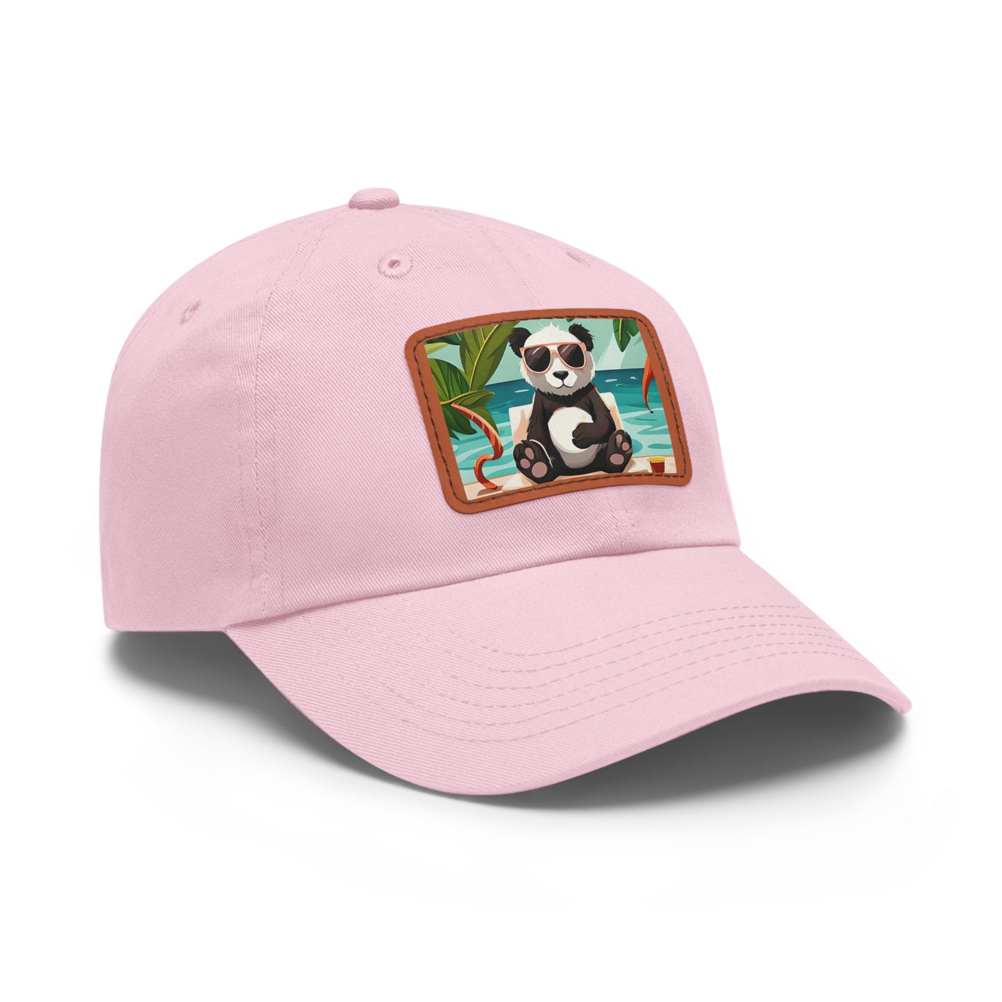 A Long Hot Summer Dad Hat with Leather Patch