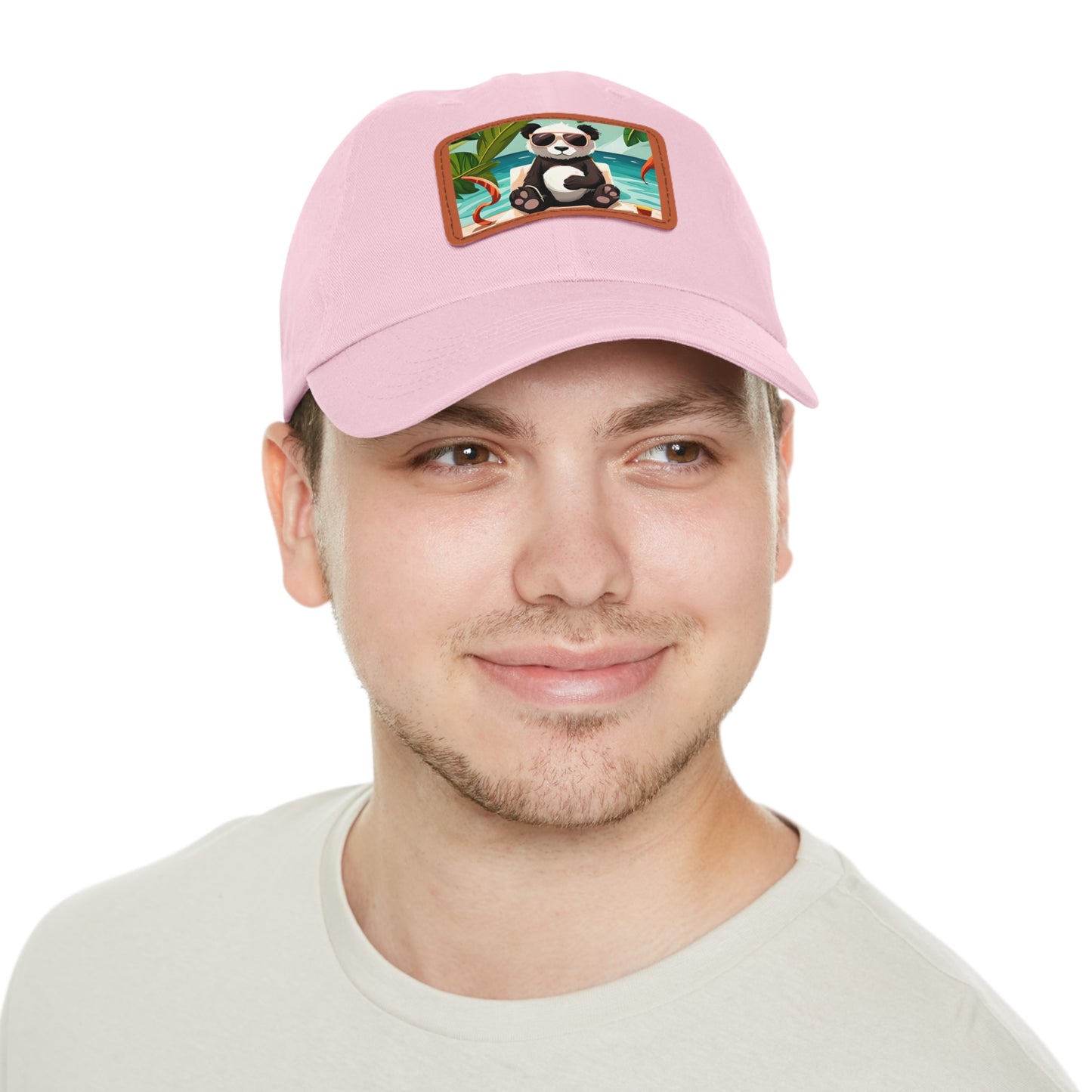 A Long Hot Summer Dad Hat with Leather Patch