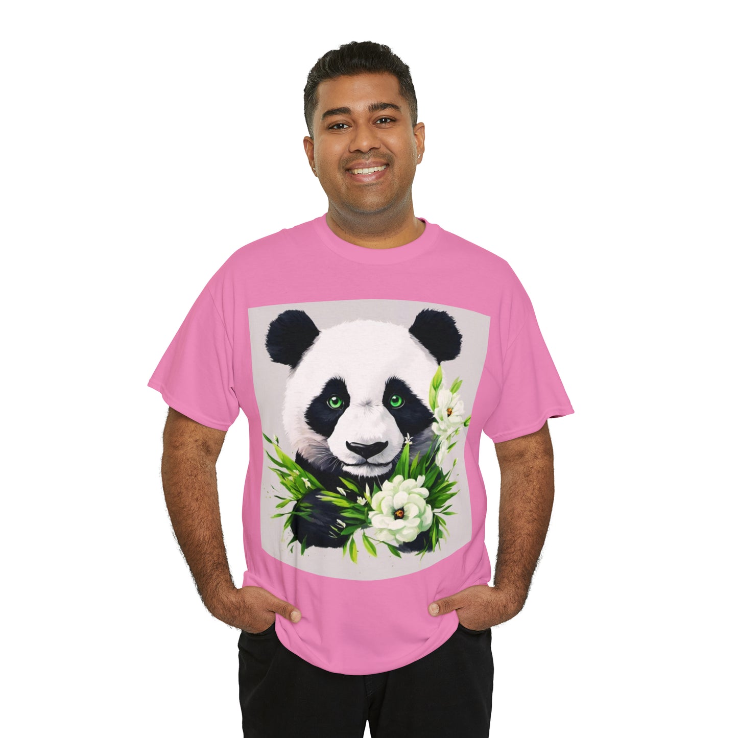 Panda Flower Power Heavy Cotton Tee