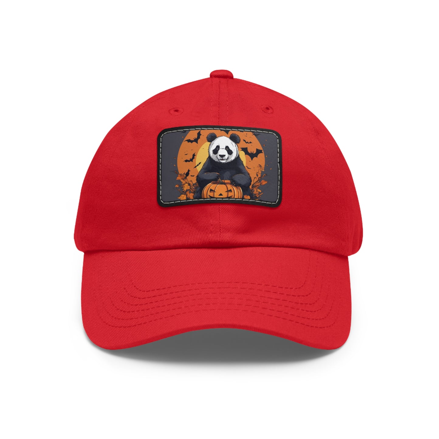 Spooky Season Dad Hat with Leather Patch (Rectangle)