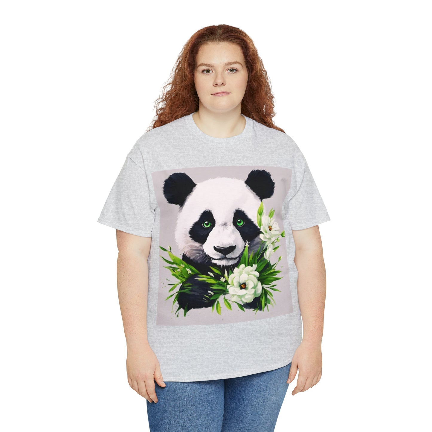 Panda Flower Power Heavy Cotton Tee