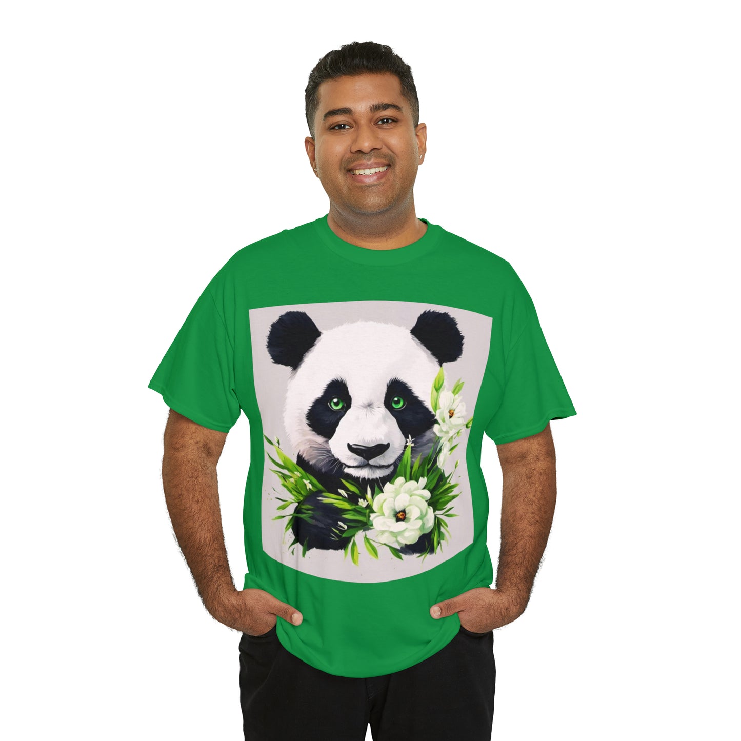 Panda Flower Power Heavy Cotton Tee