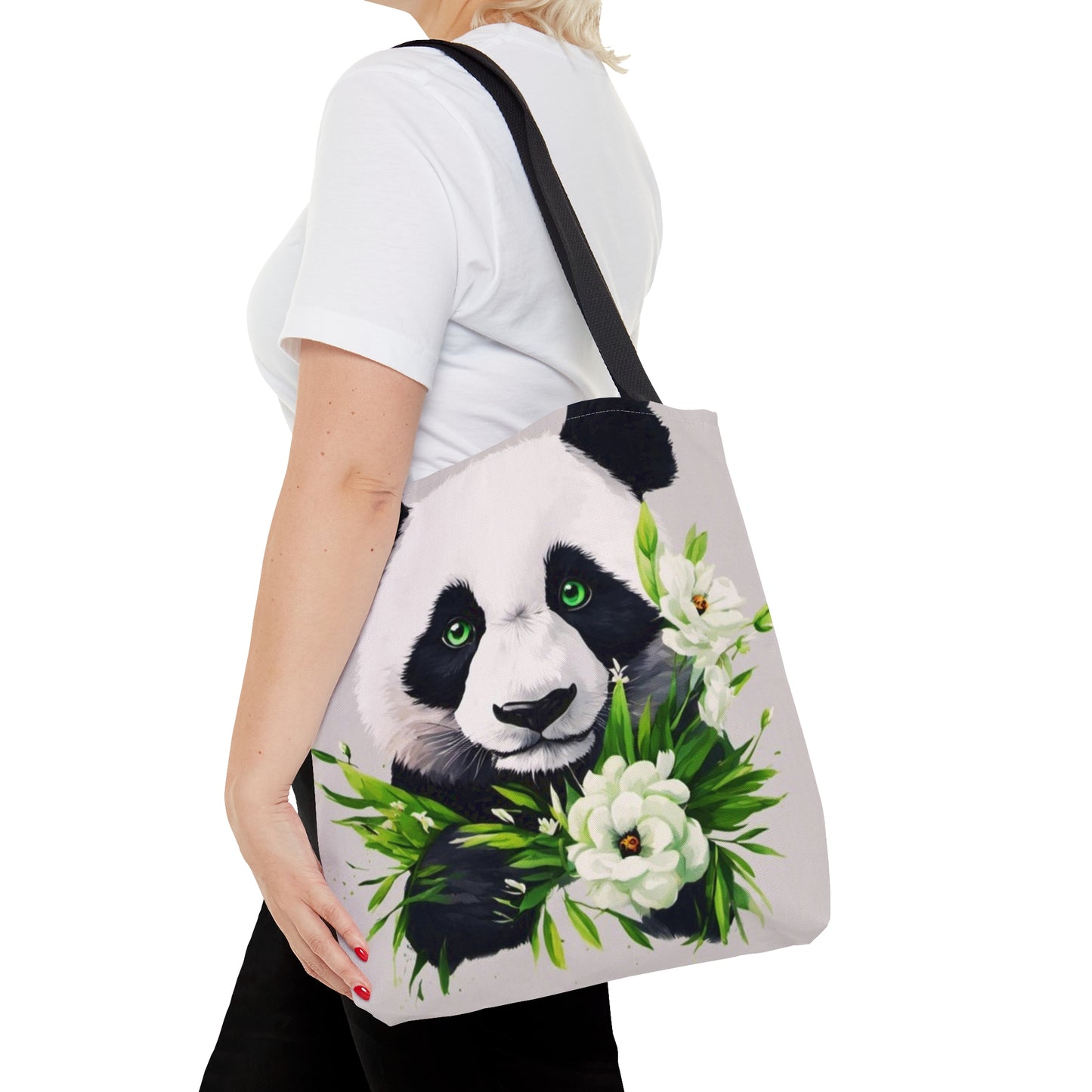 Panda Flower Power Tote Bag (AOP)