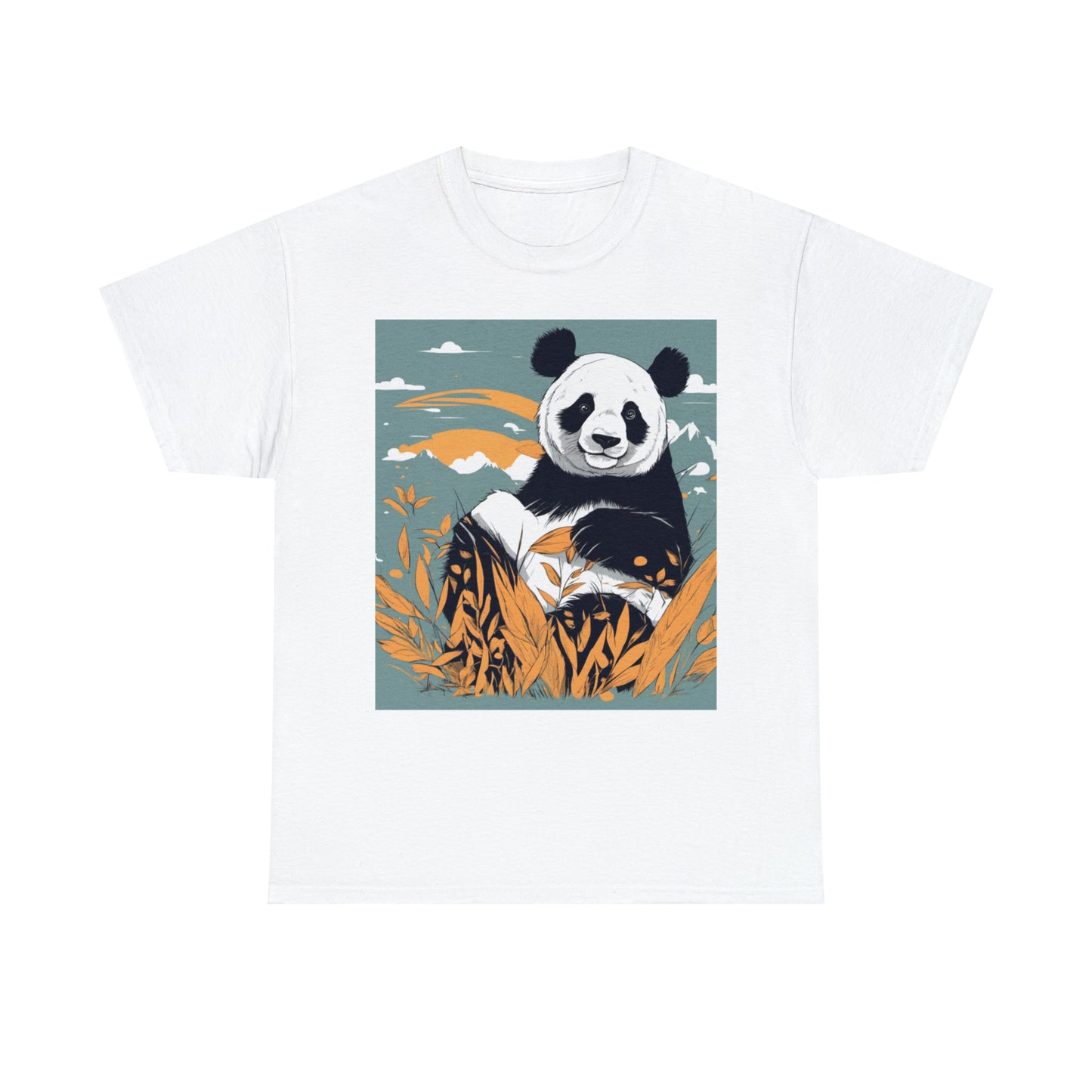 Autumn Panda Unisex Heavy Cotton Tee