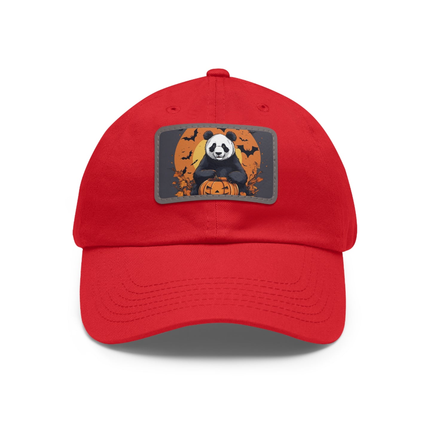 Spooky Season Dad Hat with Leather Patch (Rectangle)