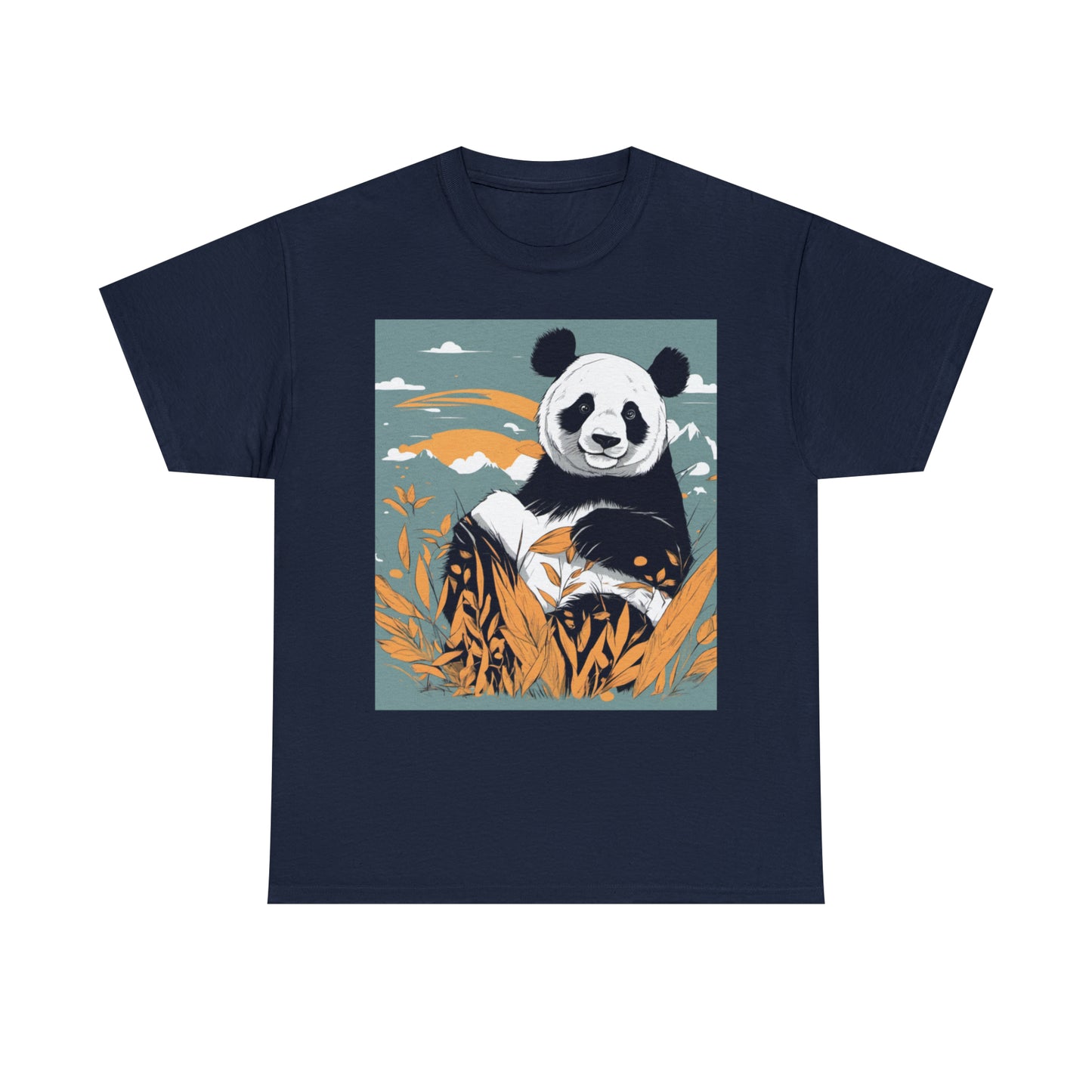 Autumn Panda Unisex Heavy Cotton Tee