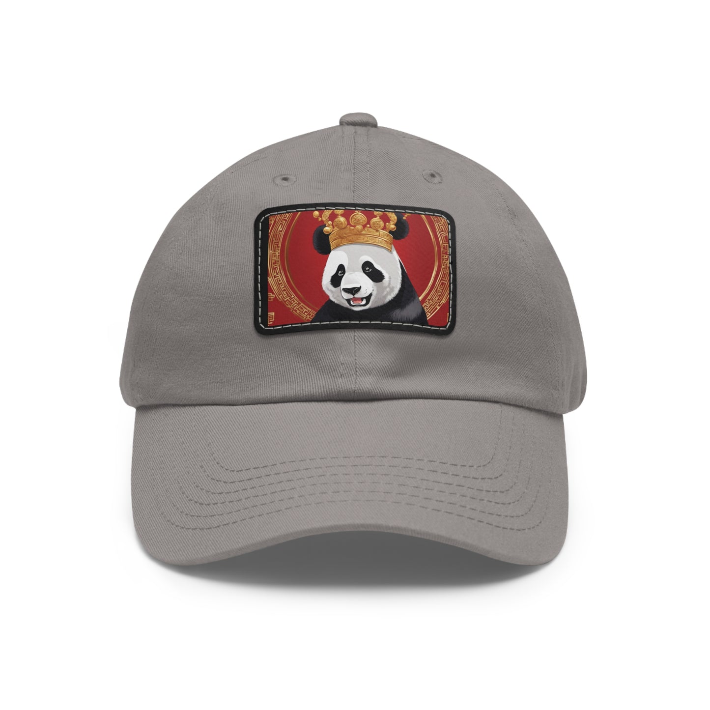 Dad Hat with Leather Patch (Rectangle)