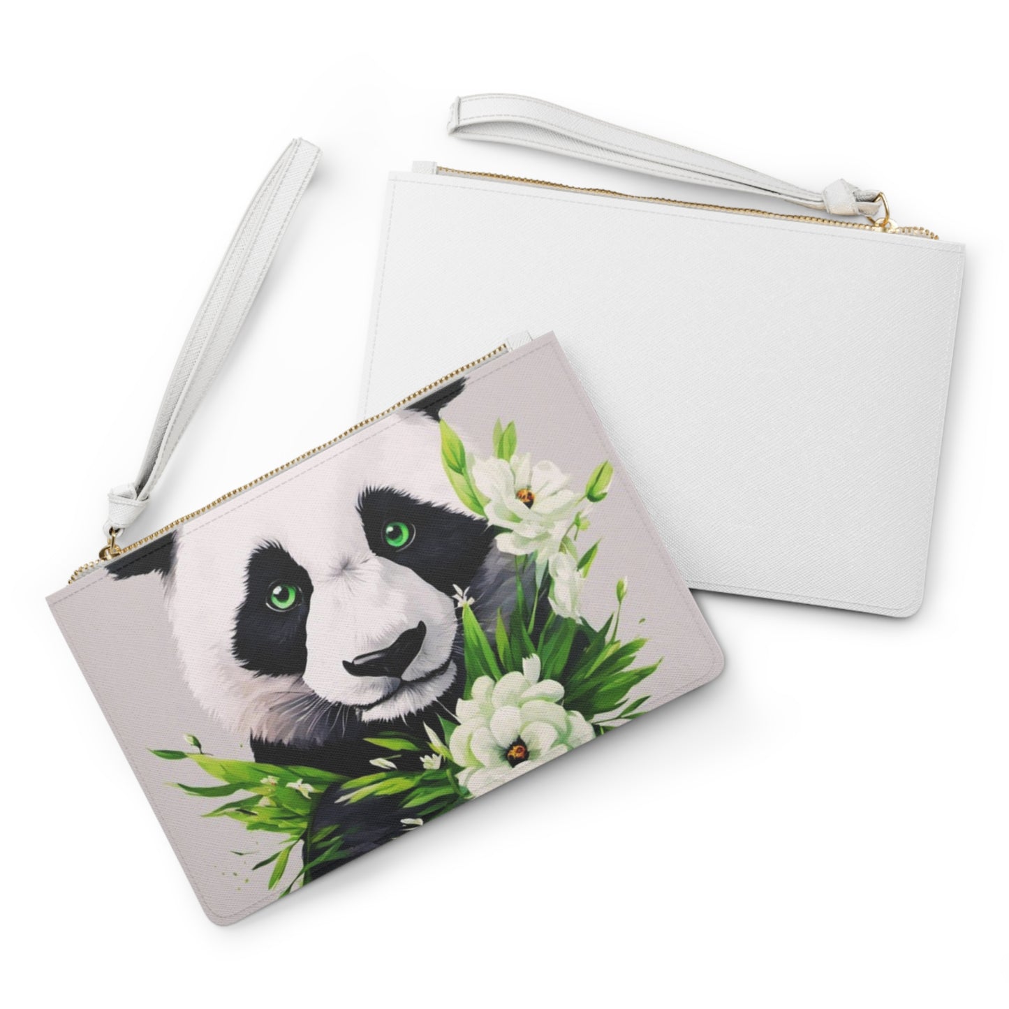 Panda Flower Power  Clutch Bag