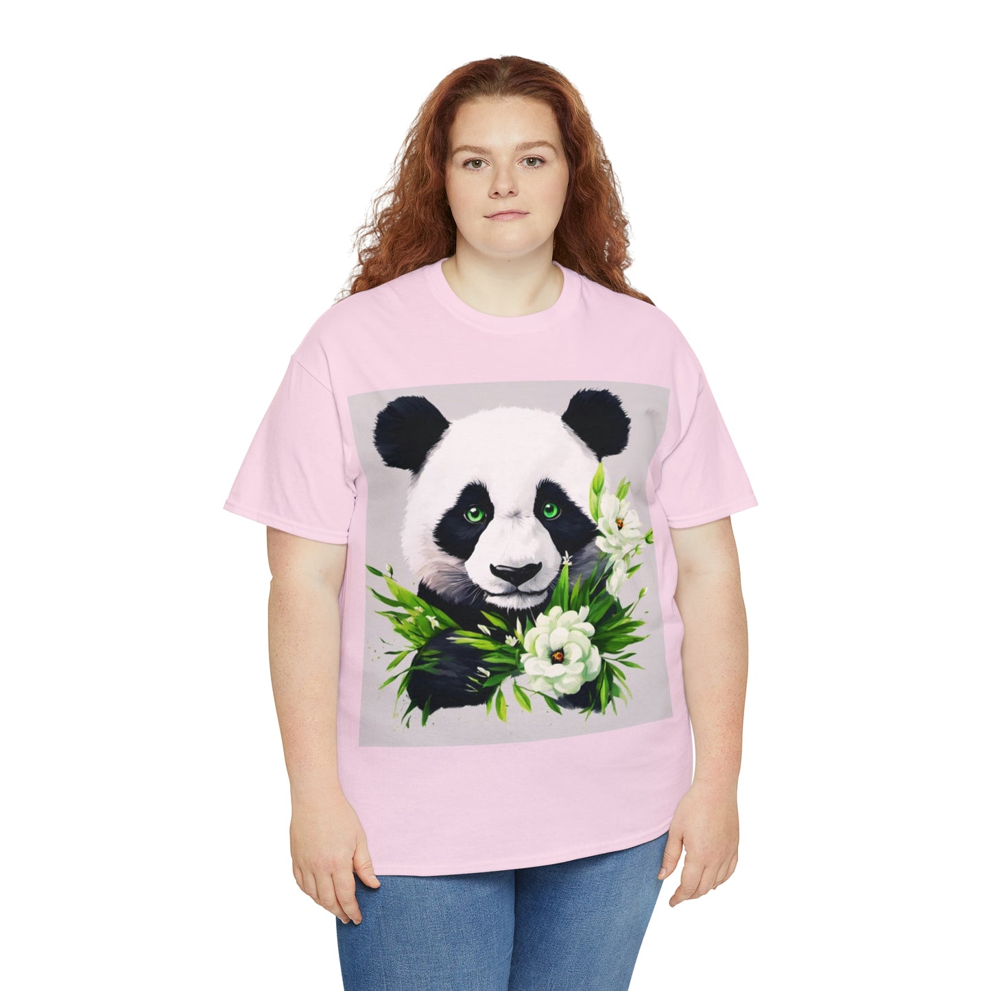 Panda Flower Power Heavy Cotton Tee