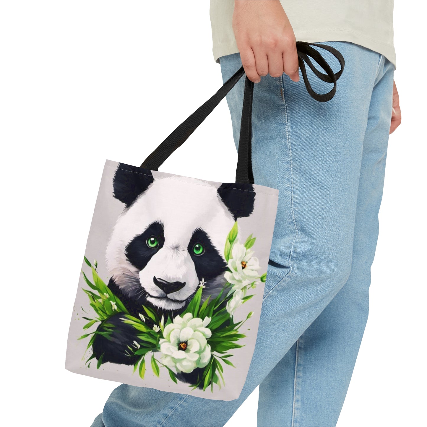 Panda Flower Power Tote Bag (AOP)