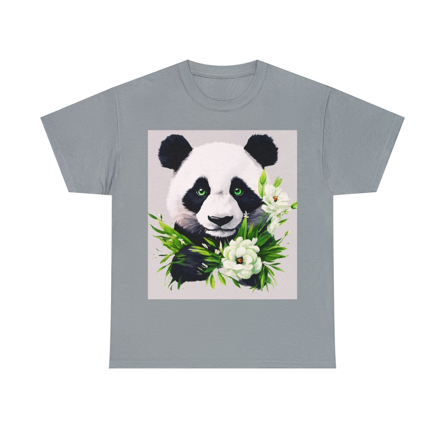 Panda Flower Power Heavy Cotton Tee