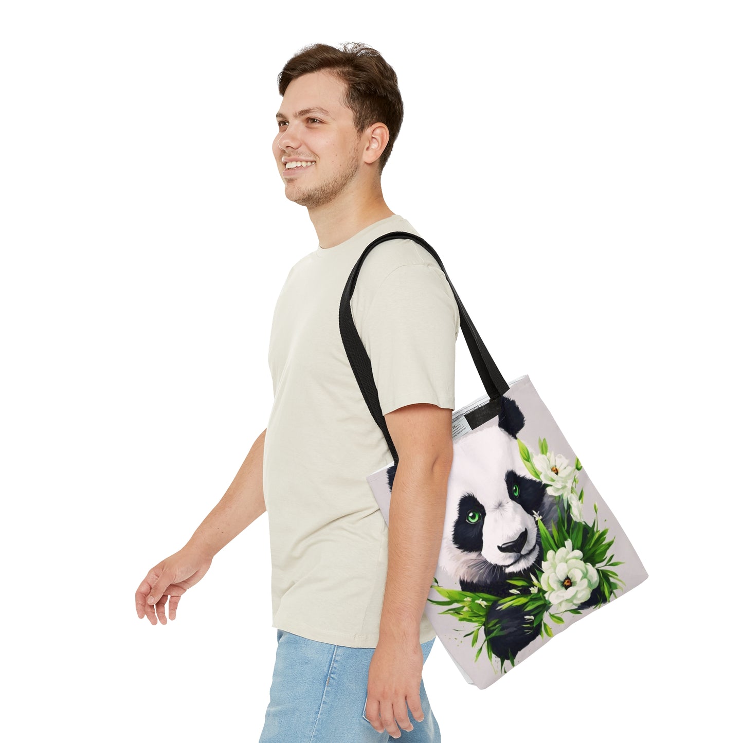 Panda Flower Power Tote Bag (AOP)