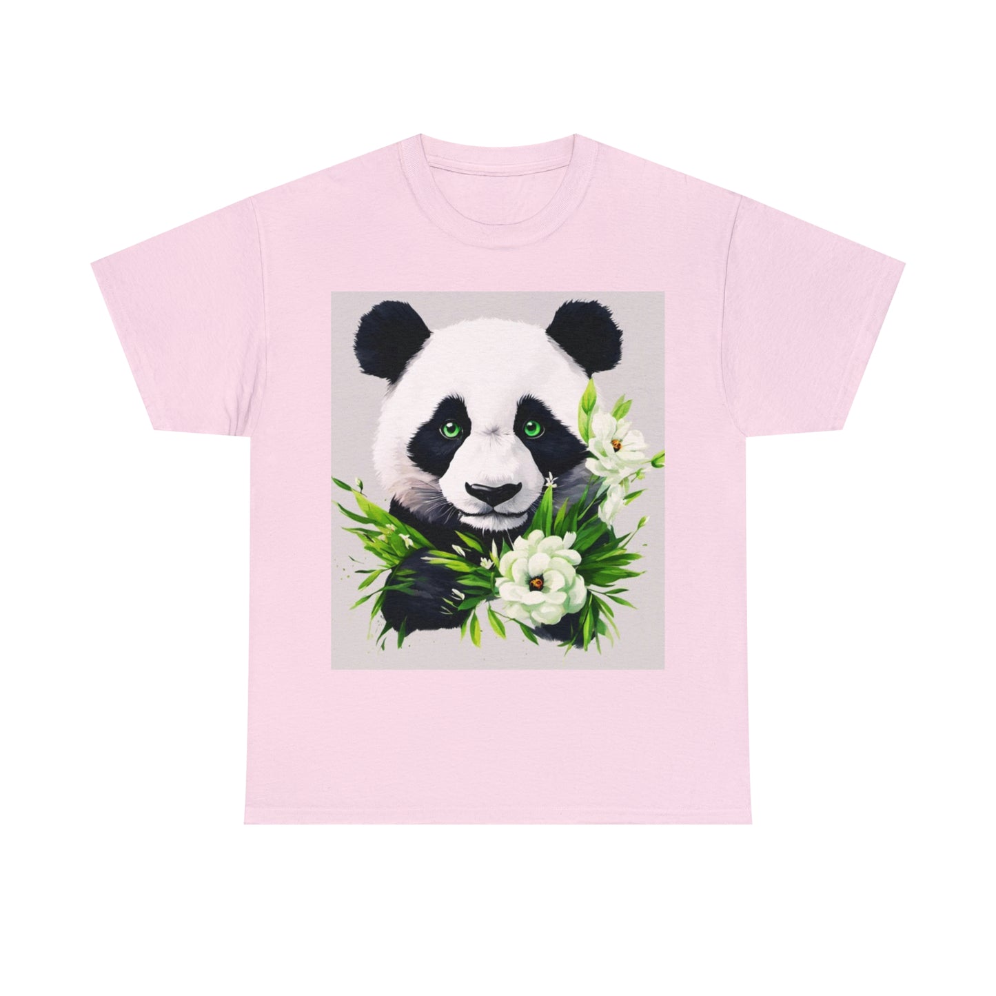 Panda Flower Power Heavy Cotton Tee