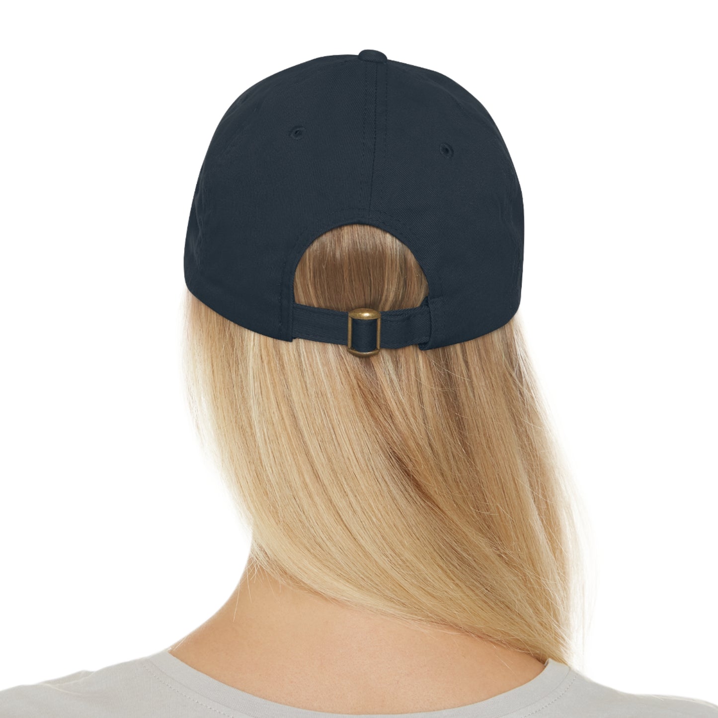 A Long Hot Summer Dad Hat with Leather Patch