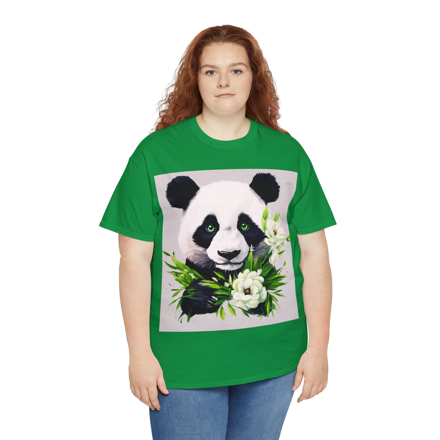 Panda Flower Power Heavy Cotton Tee