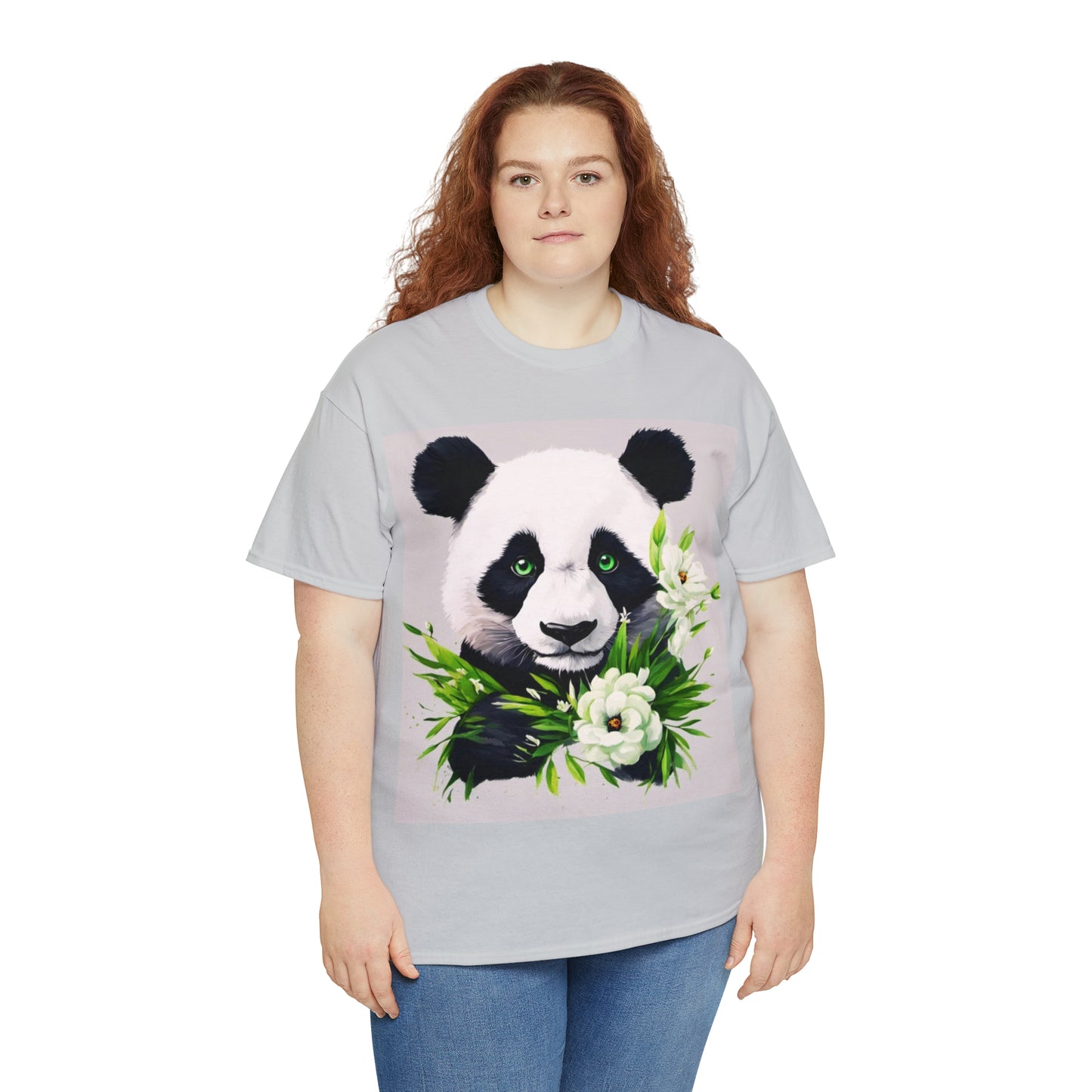 Panda Flower Power Heavy Cotton Tee